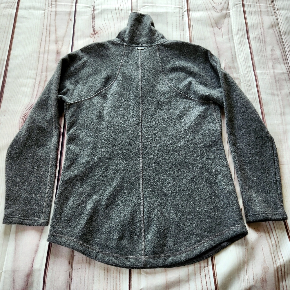 PrAna "Ziller Tunic" Wool Blend Sweater Heather Grey Gray | Women's Size M - Picture 5 of 8